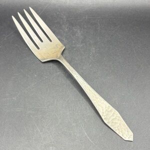Gaylord Silvercraft Vintage Sterling Silver Hand Wrought Hammered Serving Fork